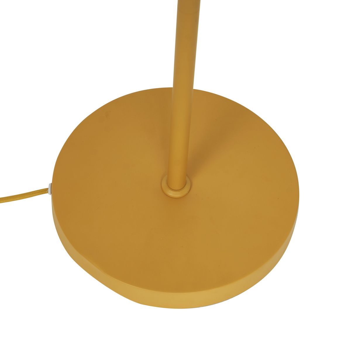 Retro vloerlamp okergeel met mat glas - Fedde