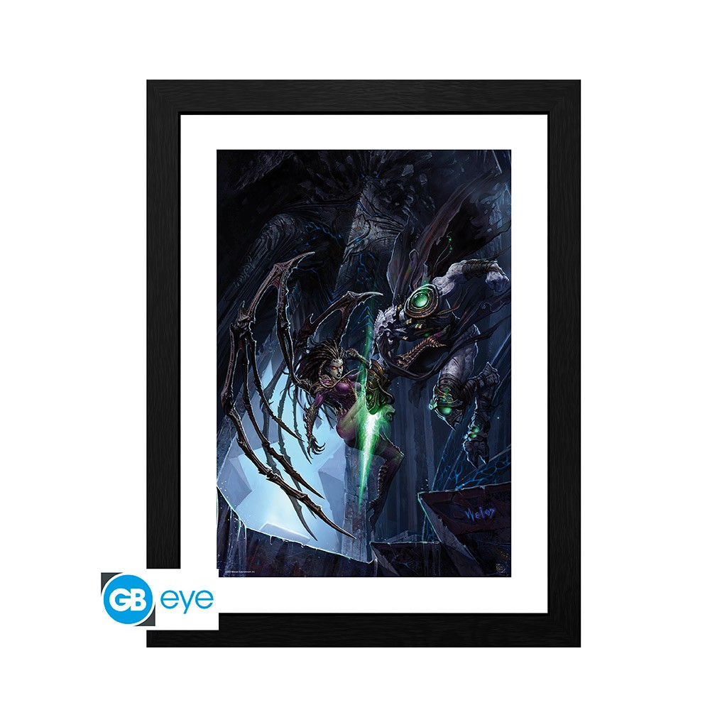 Starcraft - Poster Encadré Zeratul vs Kerrigan