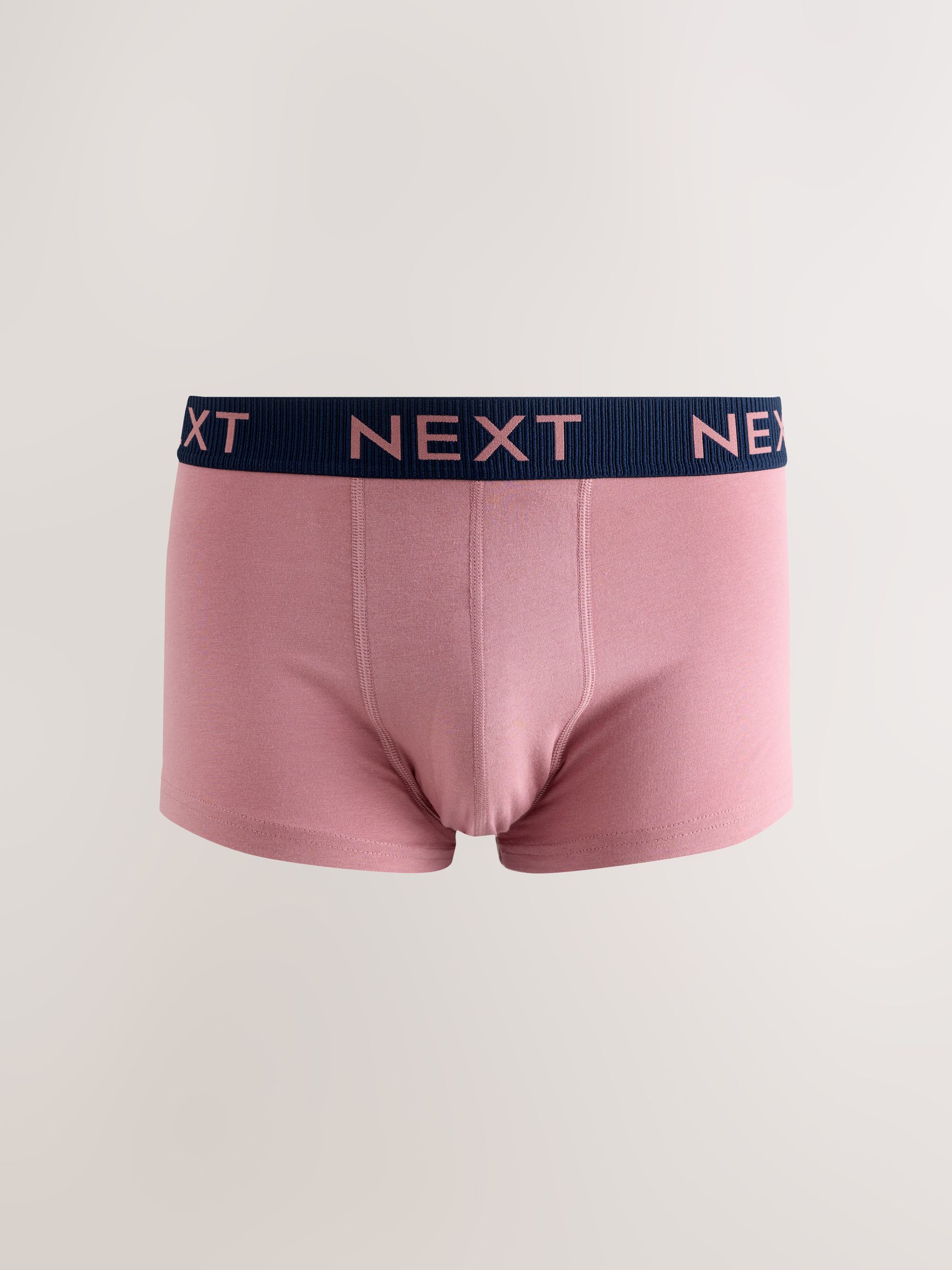 Roze/blauw/groen marineblauwe tailleband met textuur - Hipster boxers van katoenrijke mix