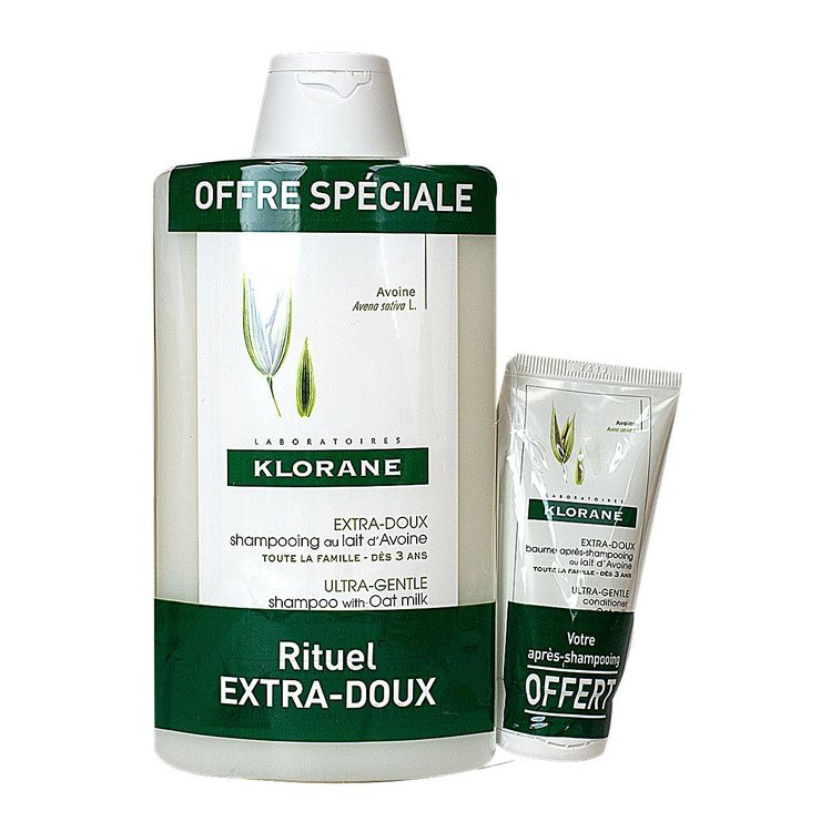 Shampooing lait d'avoine 400ml + baume 50ml offert