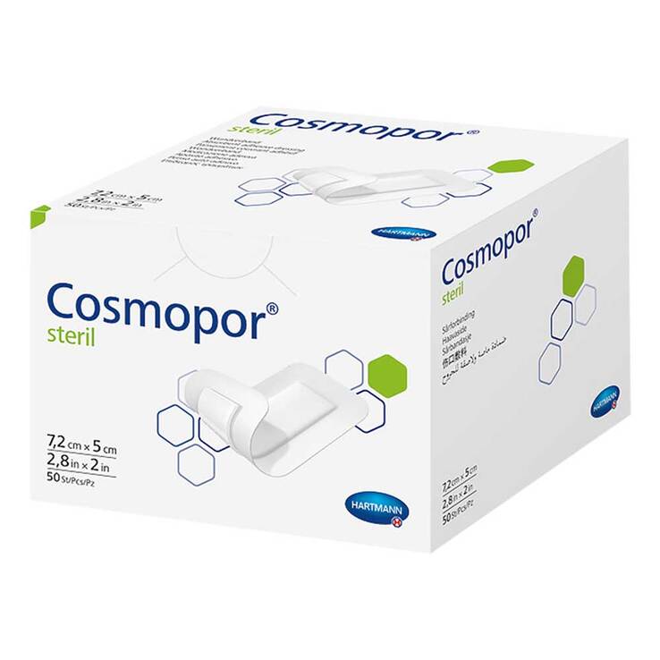 Cosmopor steril 5x7,2 cm, 50 St