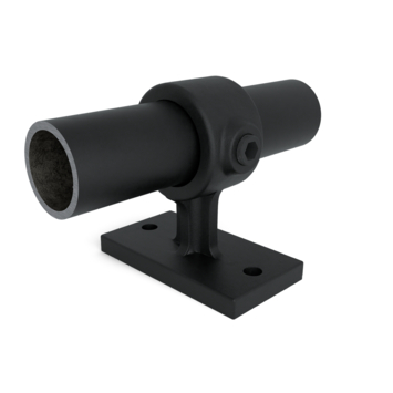 Novidade steigerbuis koppelstuk leuningdrager zwart ø 21 mm