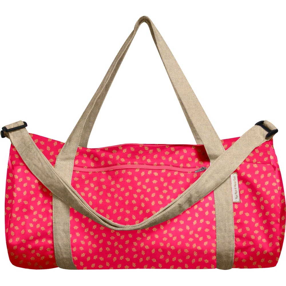 Sac De Sport Feuillage Or Rose