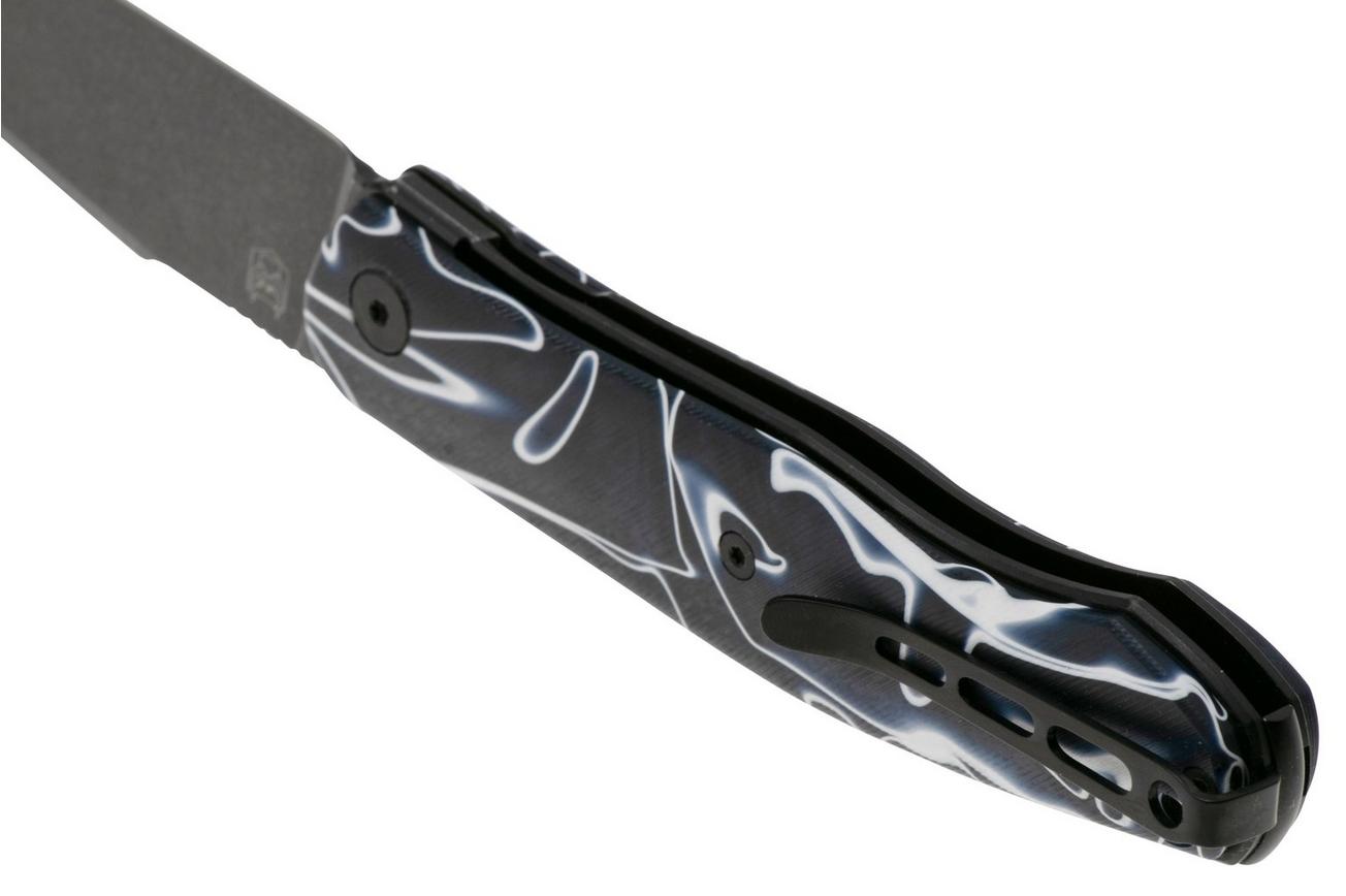Real Steel Serenity 7682AB Blackwashed, Blue White Acrylic, zakmes, Ivan Braginets design