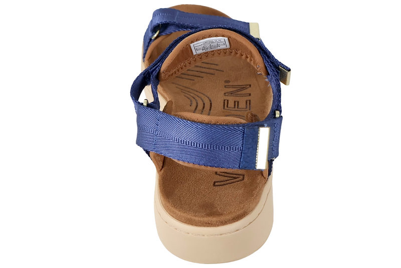 WODEN LINE COBOLT BLUE SANDAL I BLÅ TEKSTIL