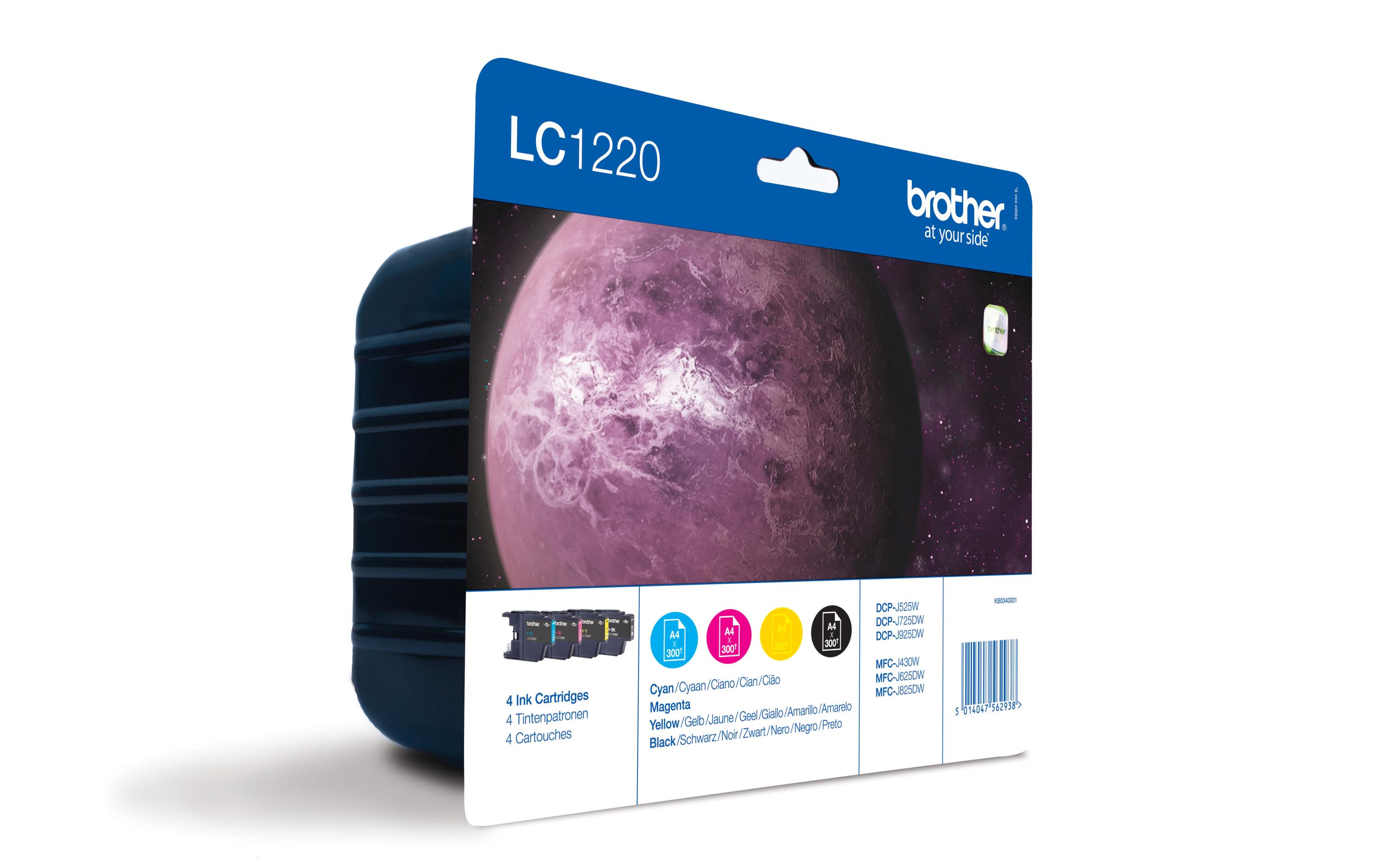 Tinte LC-1220VALBPTinte, cyan, magenta, gelb, schwarz