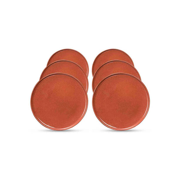 Blokker Dinerbord Vancouver - terra - Ø26,5cm - 6 stuks
