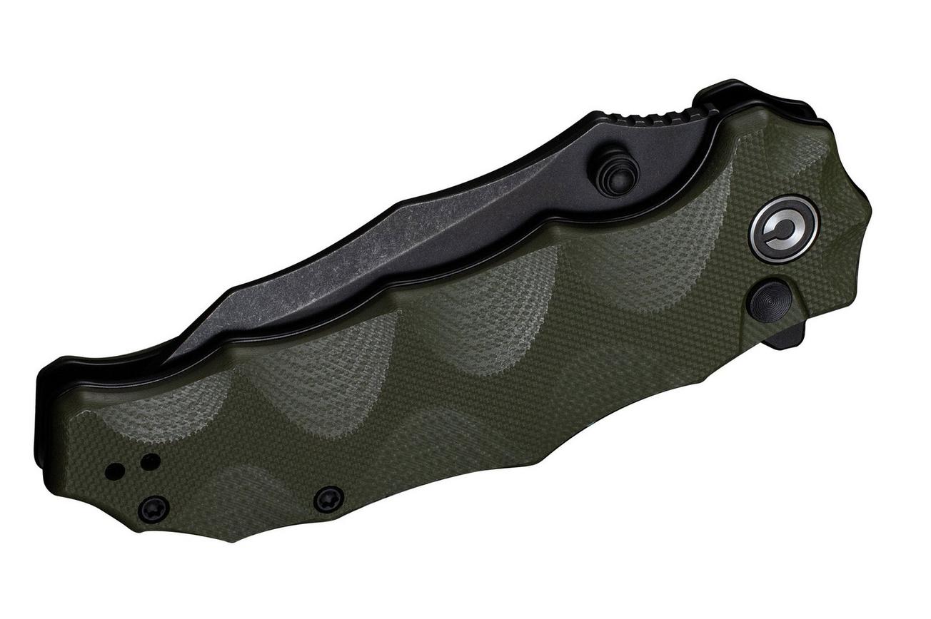 Civivi Natterjack C24028-1 Blackwashed 14C28N, Green G10, zakmes