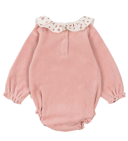 Konges Sløjd Body l/æ - Miffa Frill - Velour - Mellow Rose