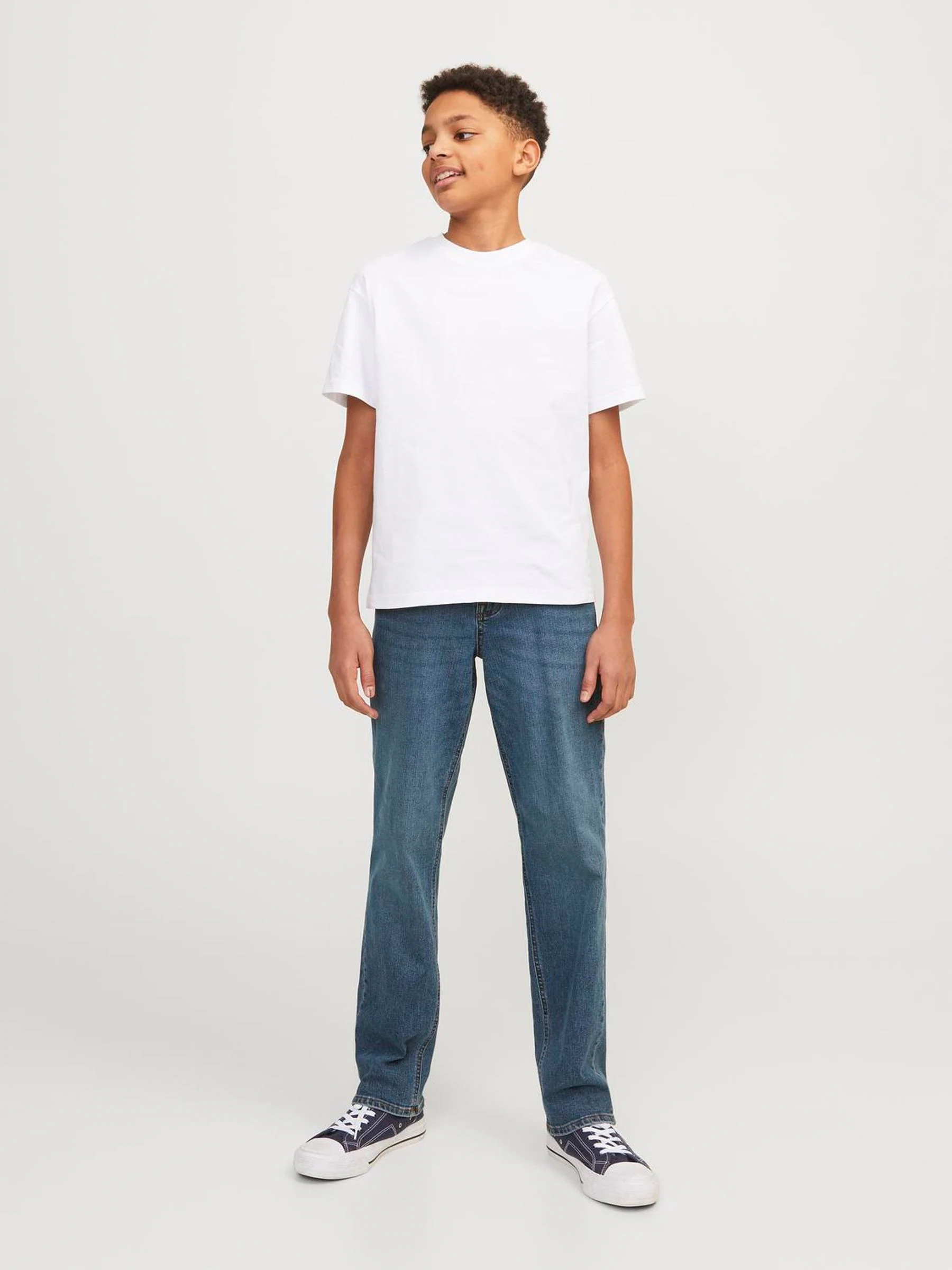 JACK & JONES Junior Clark regular fit jeans met rechte pijpen