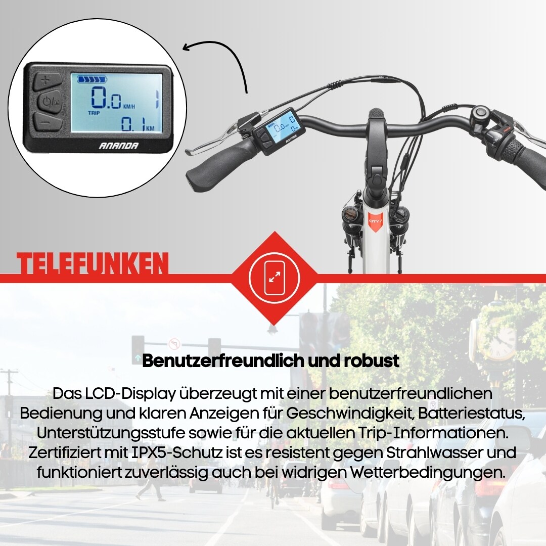 TELEFUNKEN RC835 E-City-Bike 28