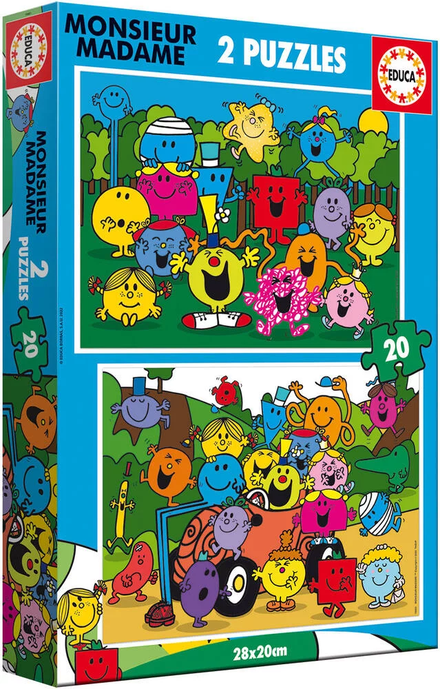 MONSIEUR MADAME -PUZZLE - 2 X 20 PIECES