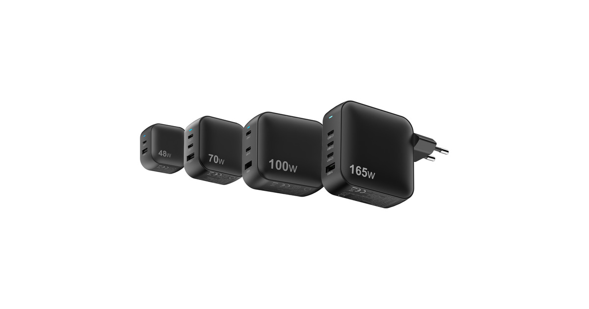 Sitecom48W GaN Power Delivery Wall Charger  (Zwart)
