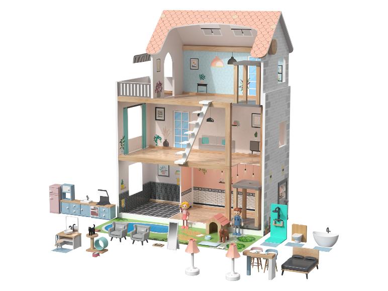 Houten poppenhuis