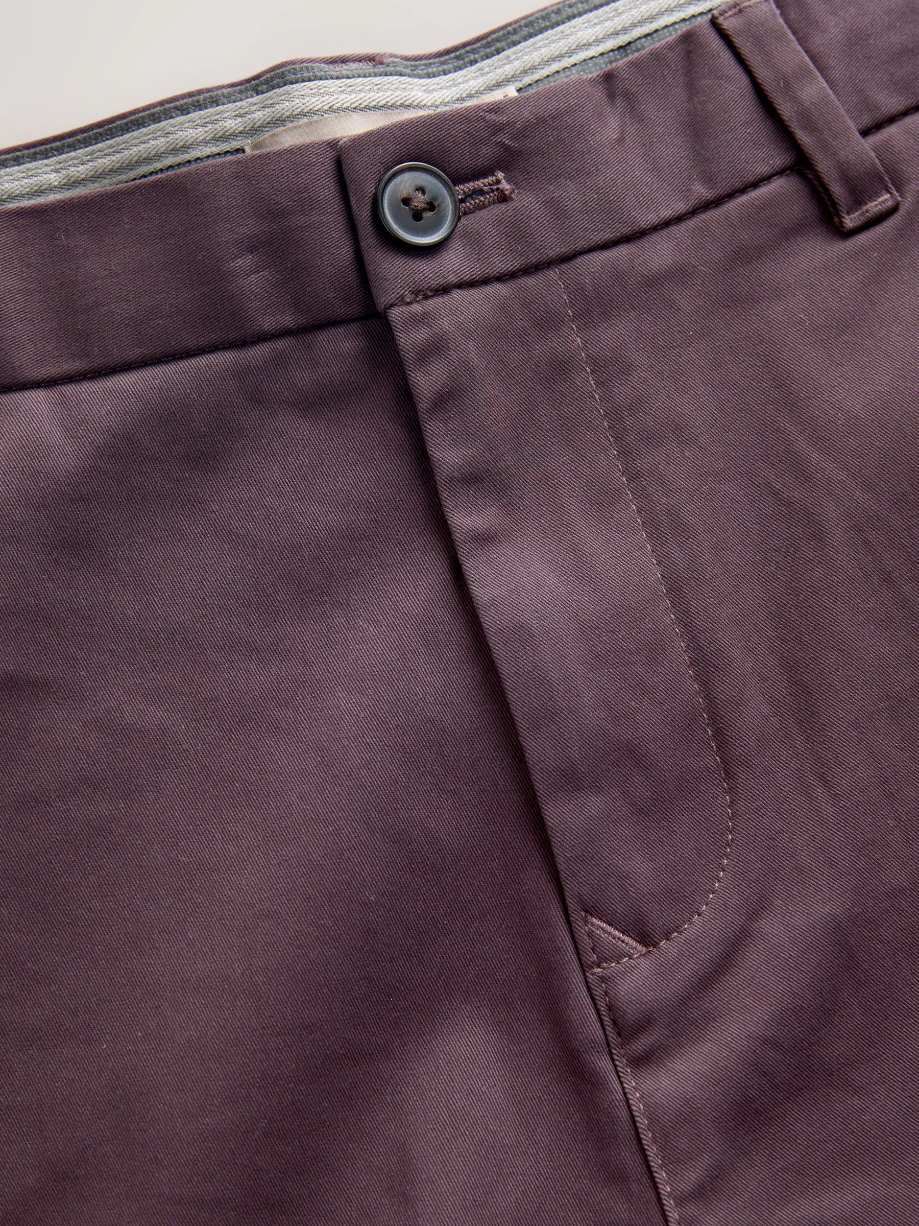 Paars - Slim Fit - Stretchy chino