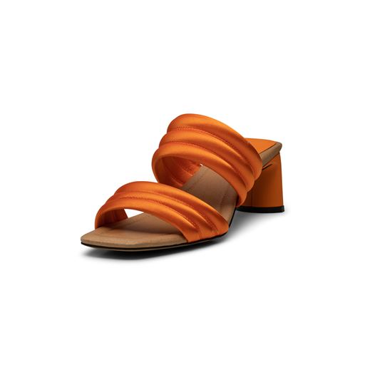 Shoe The Bear Sylvi Højhælede Sandaler, Orange Satin, 41
