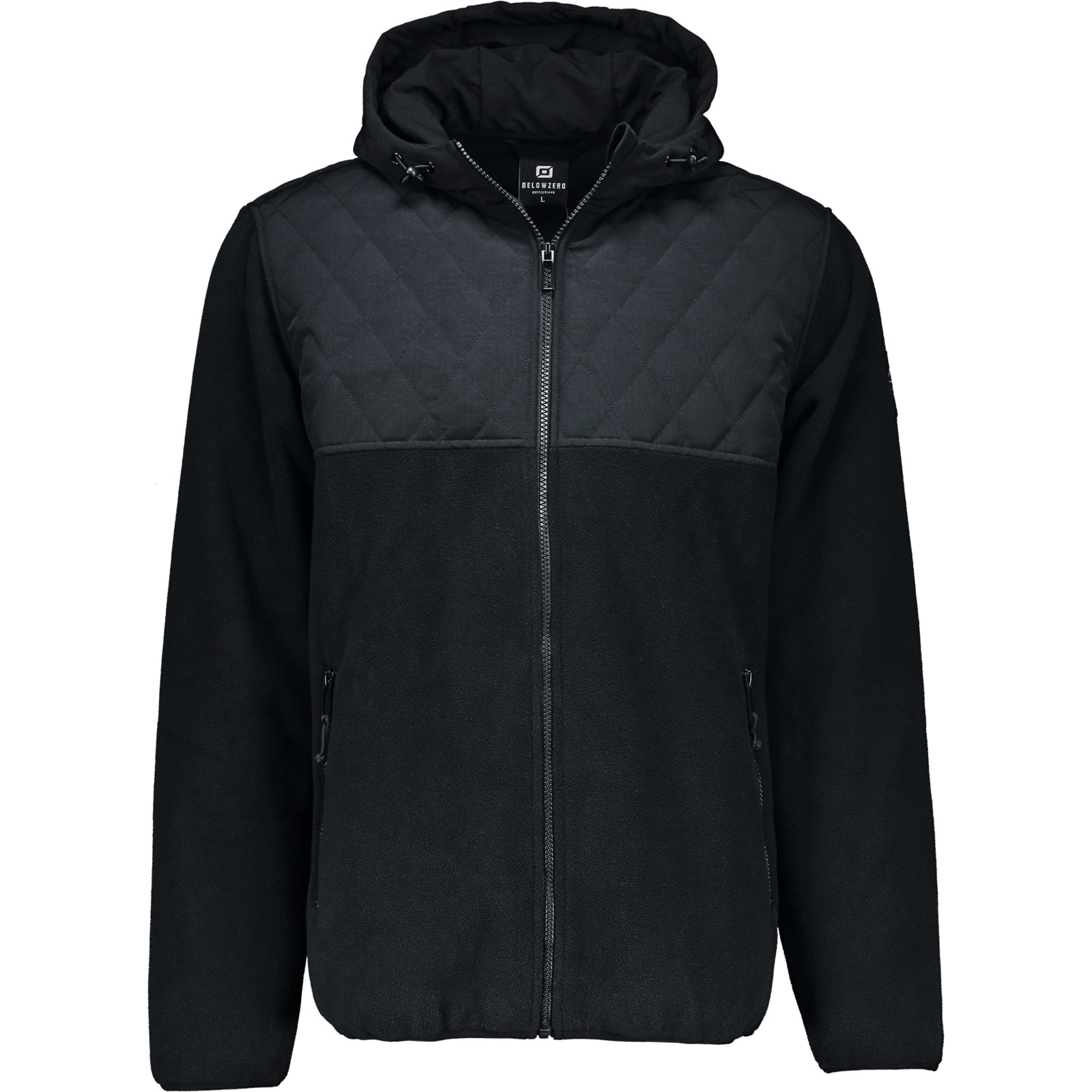 Belowzero Herren-Fleecejacke Jari L, schwarz