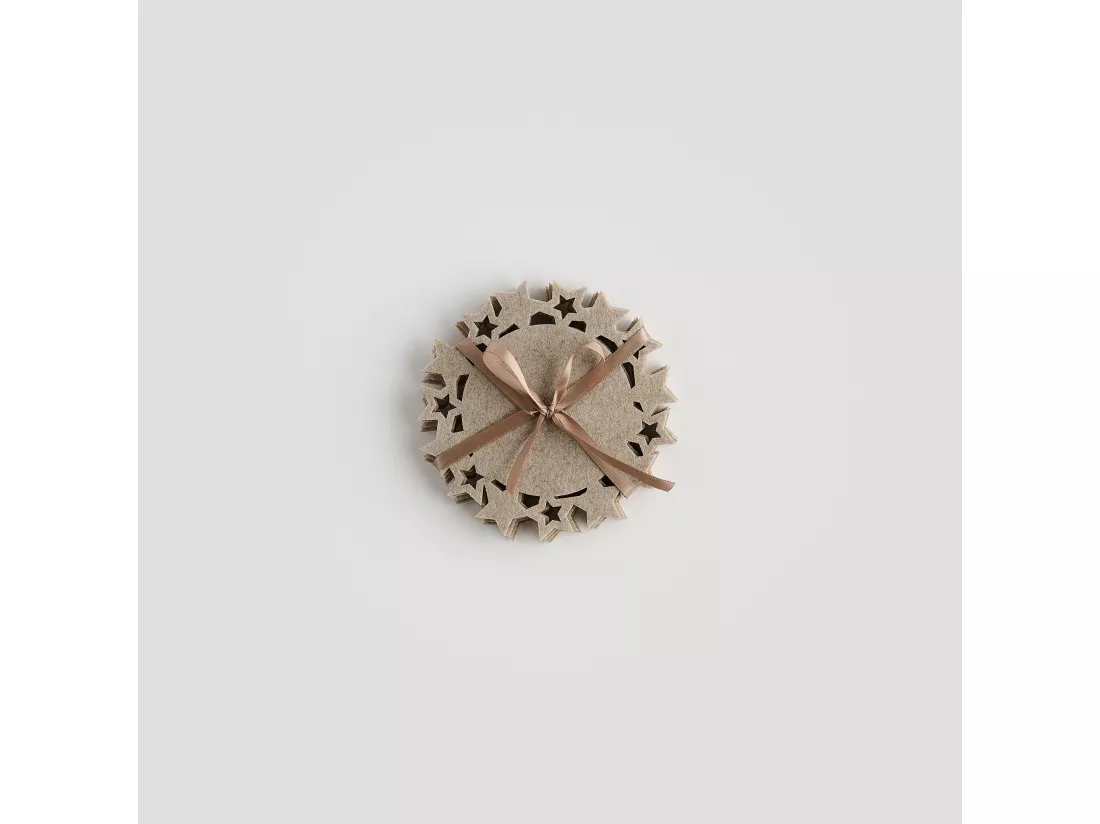 Ensemble De Sous-Verres Pour Tasse Stille Beige Moyen 12.3