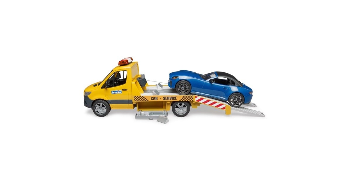 bruderMercedes Benz Sprinter Auto transport en roadster Modelvoertuig  (02675)