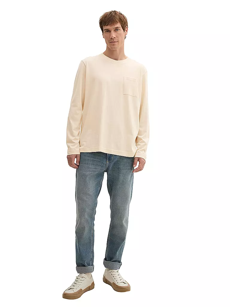 TOM TAILOR Langarmshirt beige