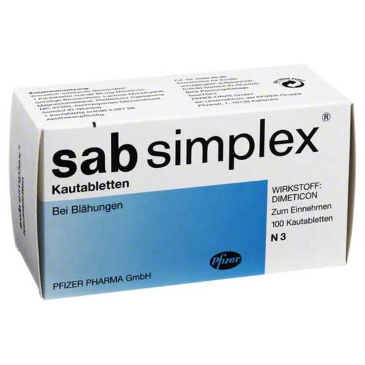 Sab simplex Kautabletten, 100 St