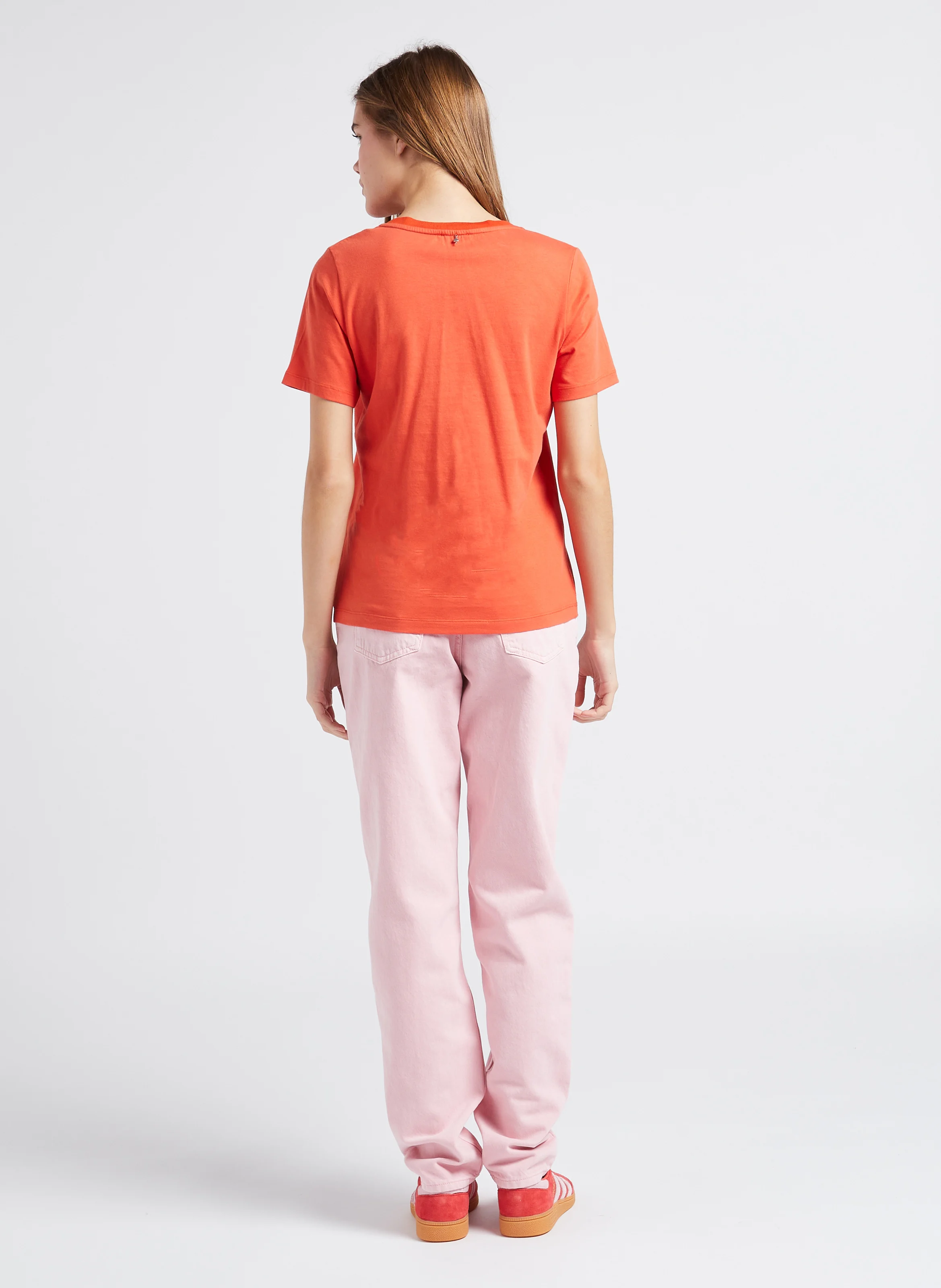 HANDBALL SPEZIAL W - Baskets basses en cuir velours | Rouge