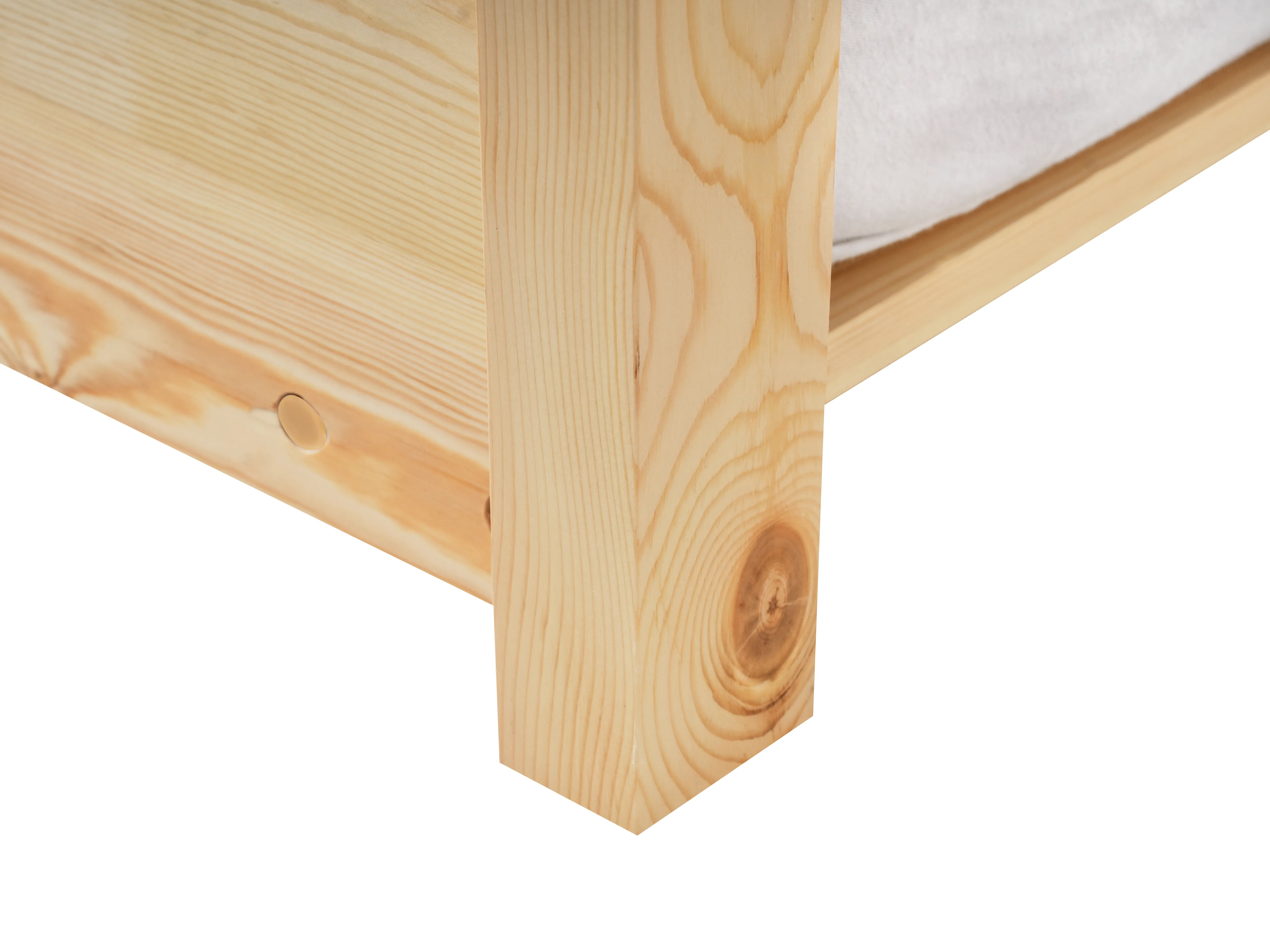 Kinderonderschuifbed Dennenhout TALMONTIERS 90 x 200 cm Lichtbruin