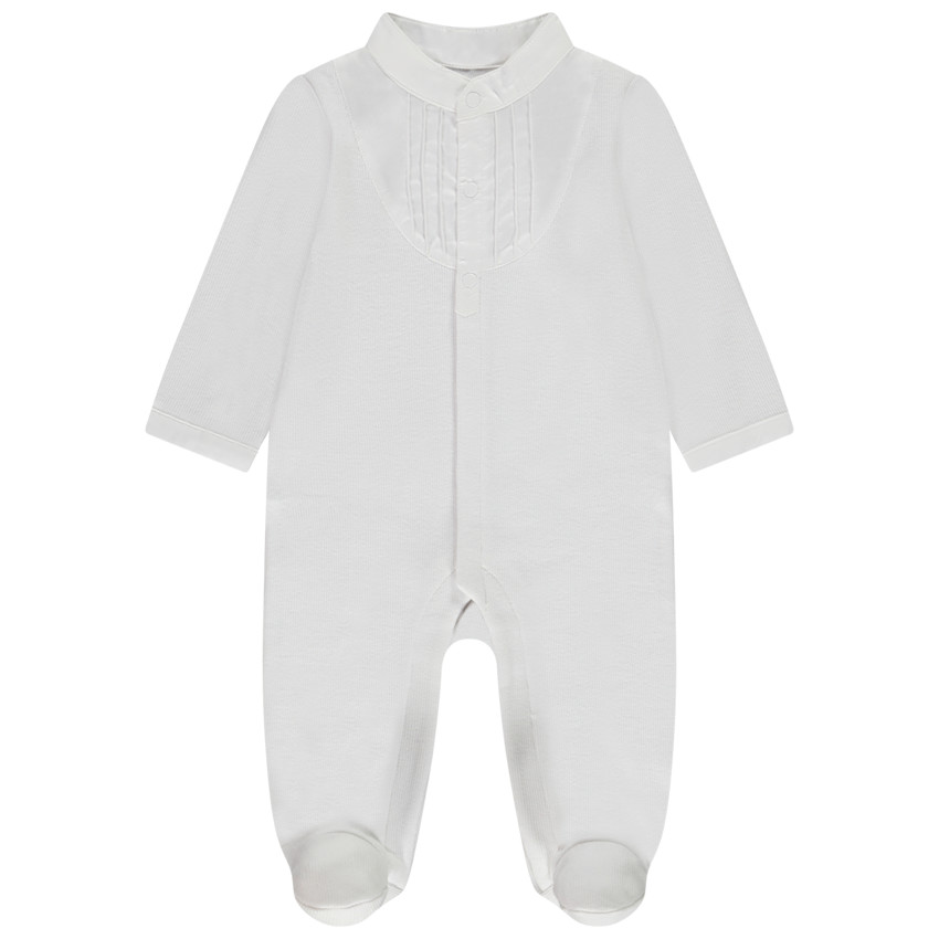 Dors-bien avec plastron et col mao pour bébé garçon