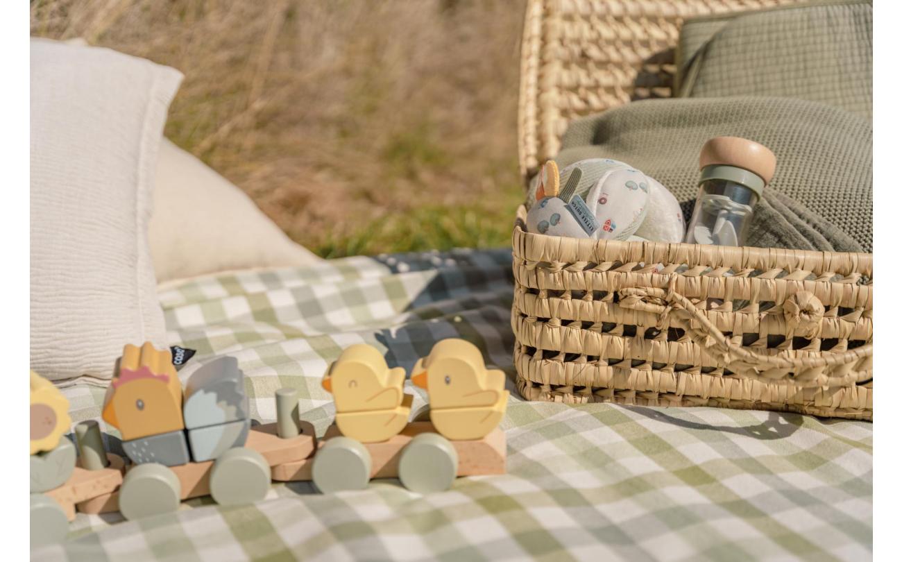 Little Dutch - Little Farm Blokkentrein Kip FSC