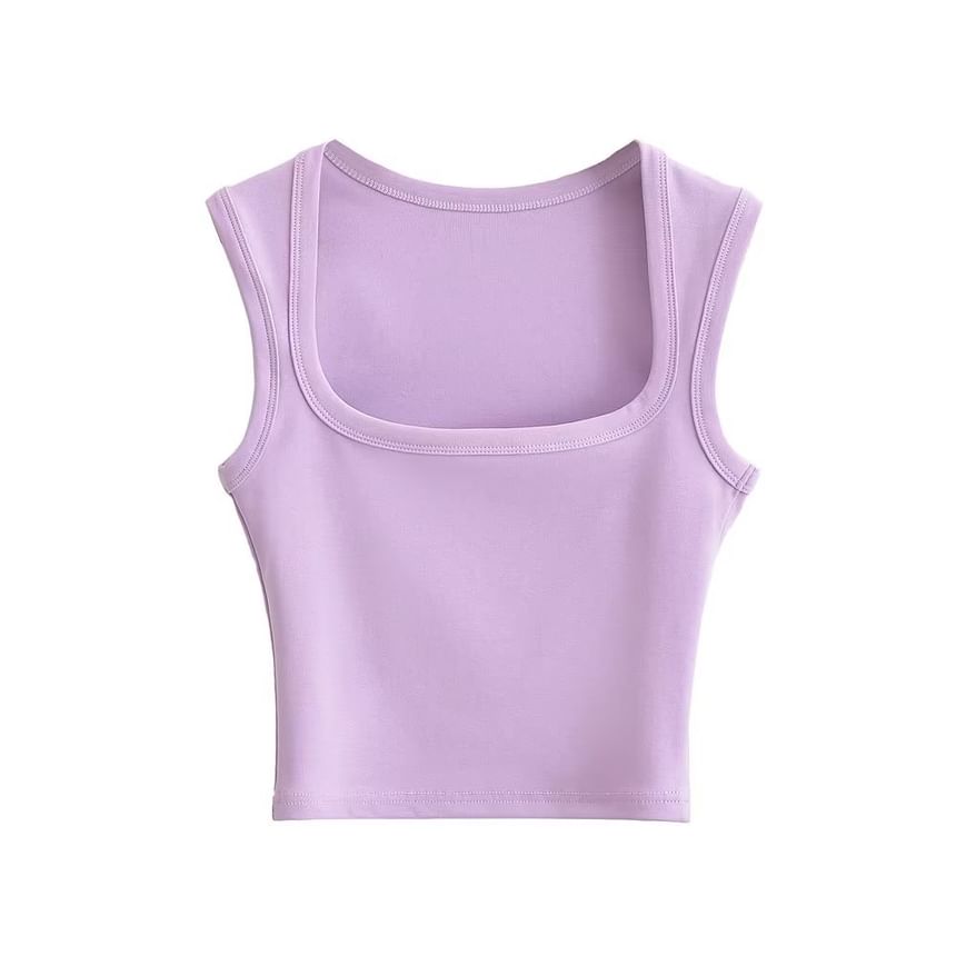 Osion - Effen tanktop met vierkante hals
