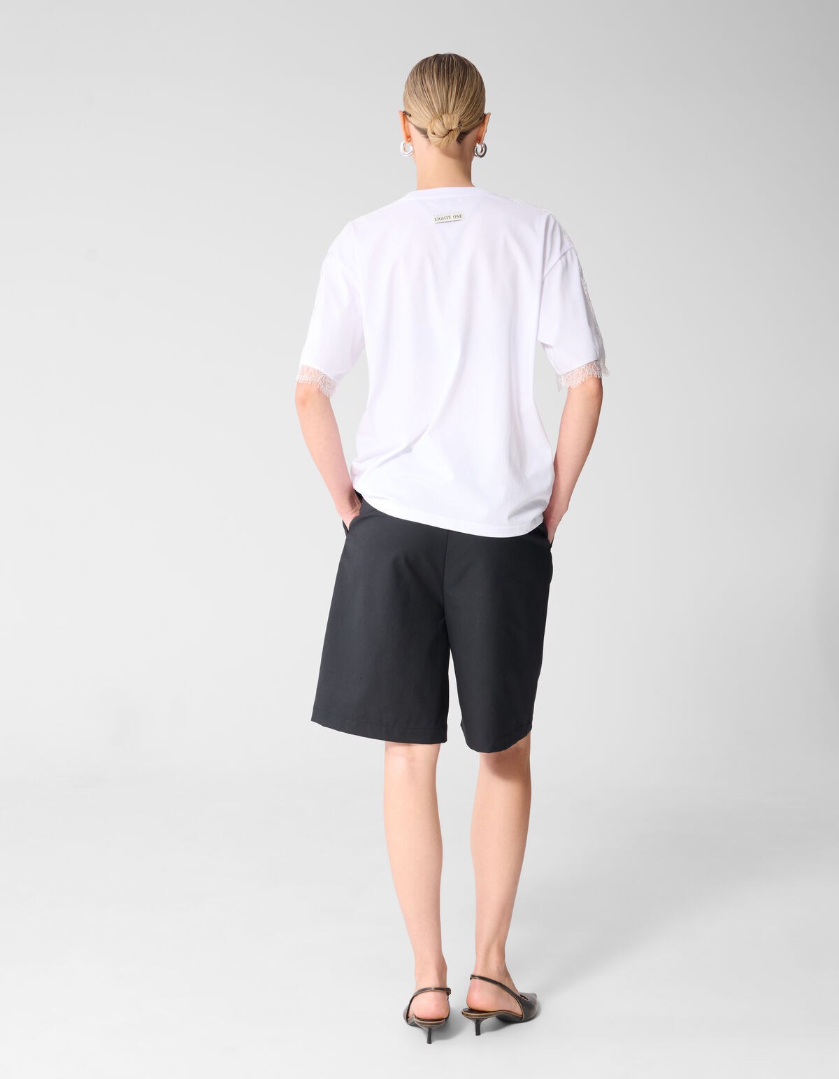 Kanten T-shirt Wit