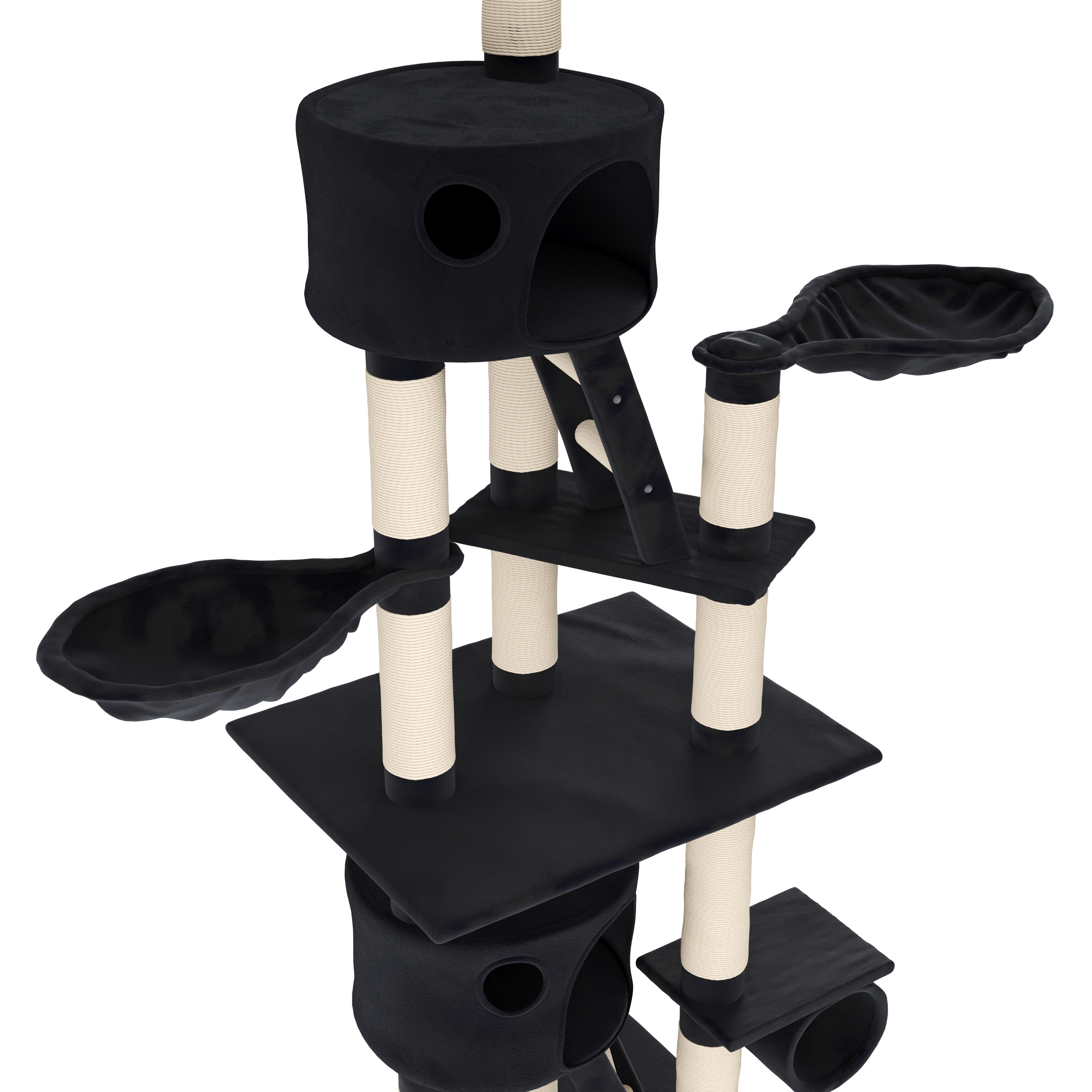 Katzenbaum FELIX 240 cm schwarz