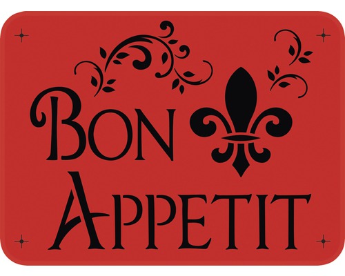 Decoratief sjabloon Bon Appetit 56 x 43 cm