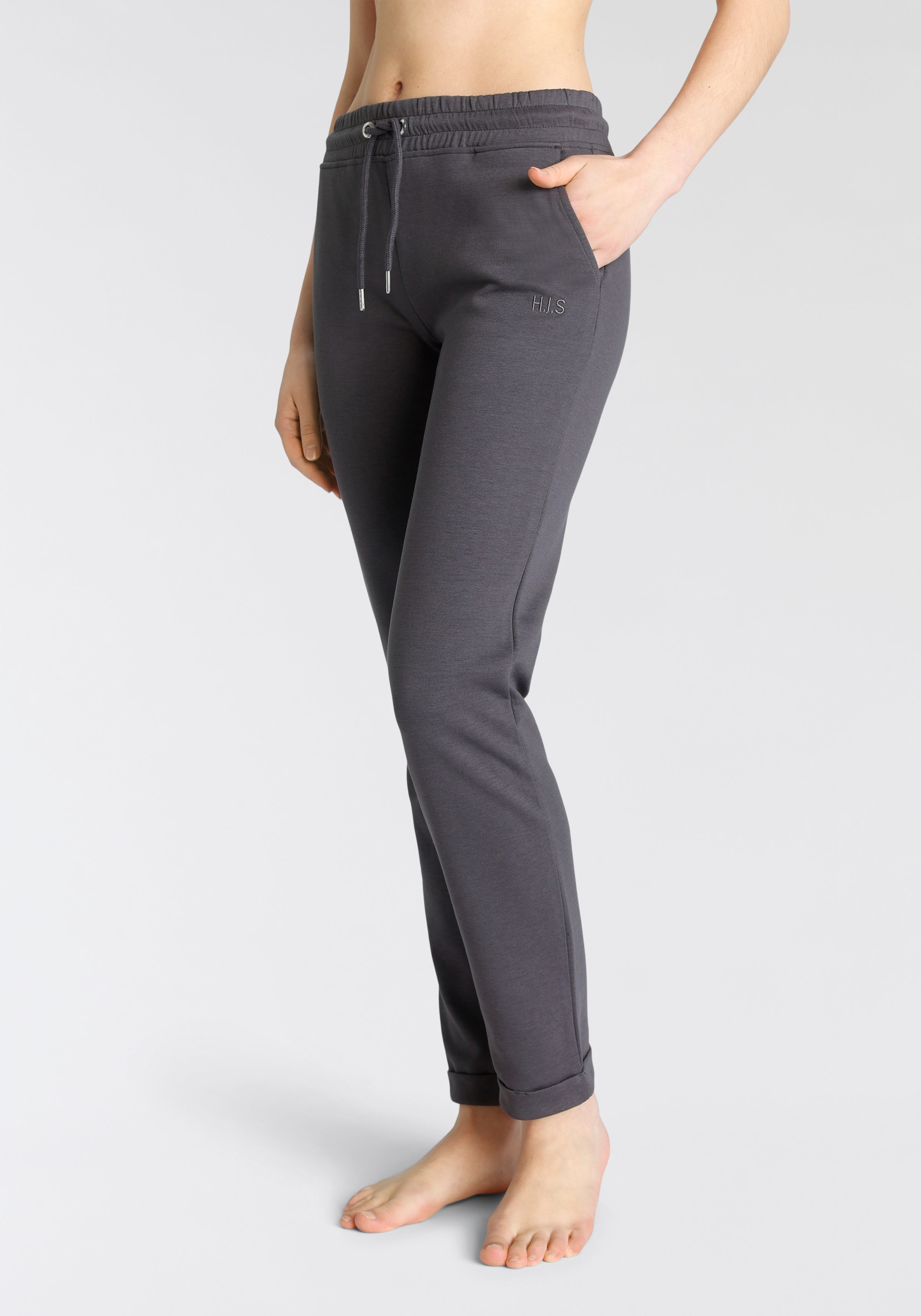 H.I.S Sweathose  Schlupfhose mit kleinem Aufschlag am Saum, Loungewear