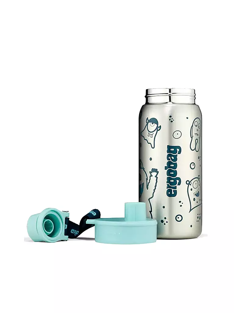ERGOBAG Edelstahl Trinkflasche 0,5L Petrol petrol