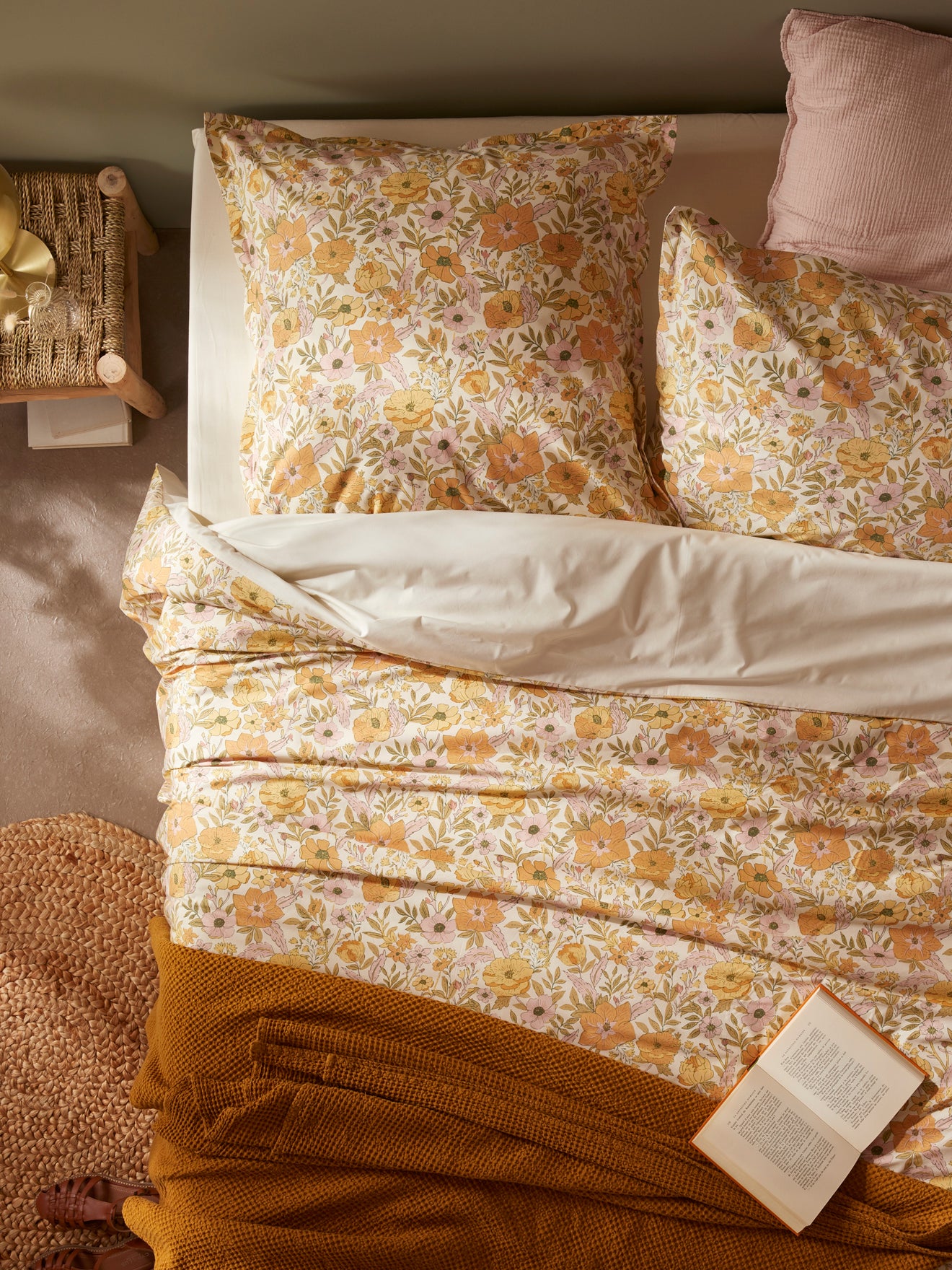 Taie d'oreiller percale de coton 