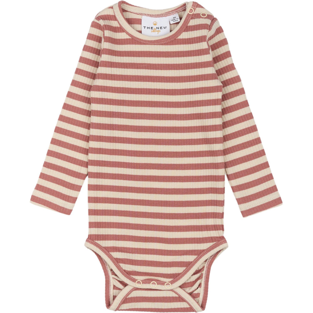 Køb THE NEW Siblings Old Rose Striped Fro Uni Rib Body