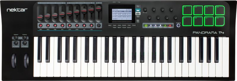 Nektar - Panorama T4 - MIDI-controller - Zwart - 49-toetsen Synth-action Toetsenbord