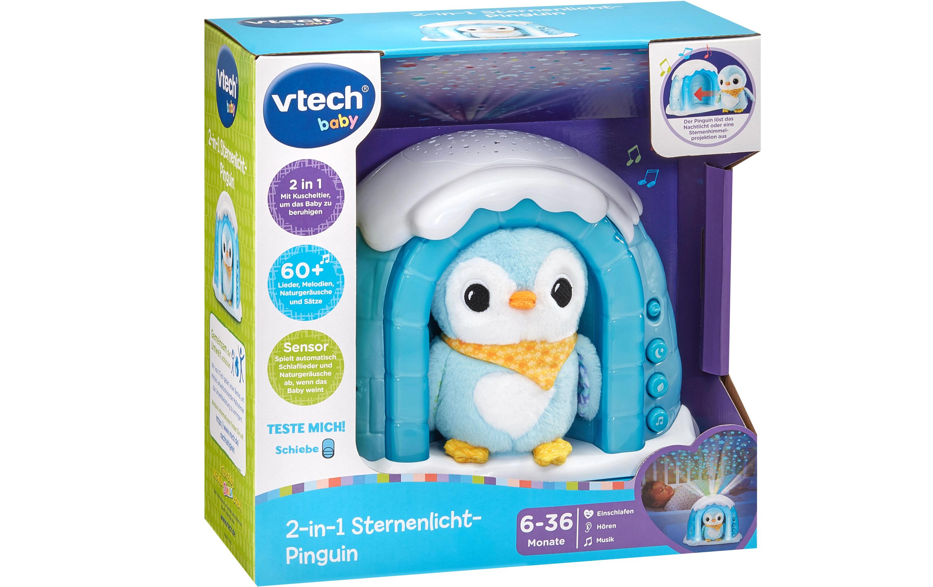 Projektor 2-in-1 Sternenlicht-Pinguin -DE-Interaktives Lernspielzeug