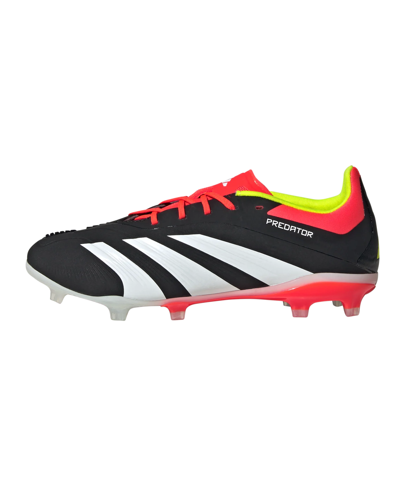 adidas Predator Elite FG Solar Energy Kids Schwarz Weiss Rot