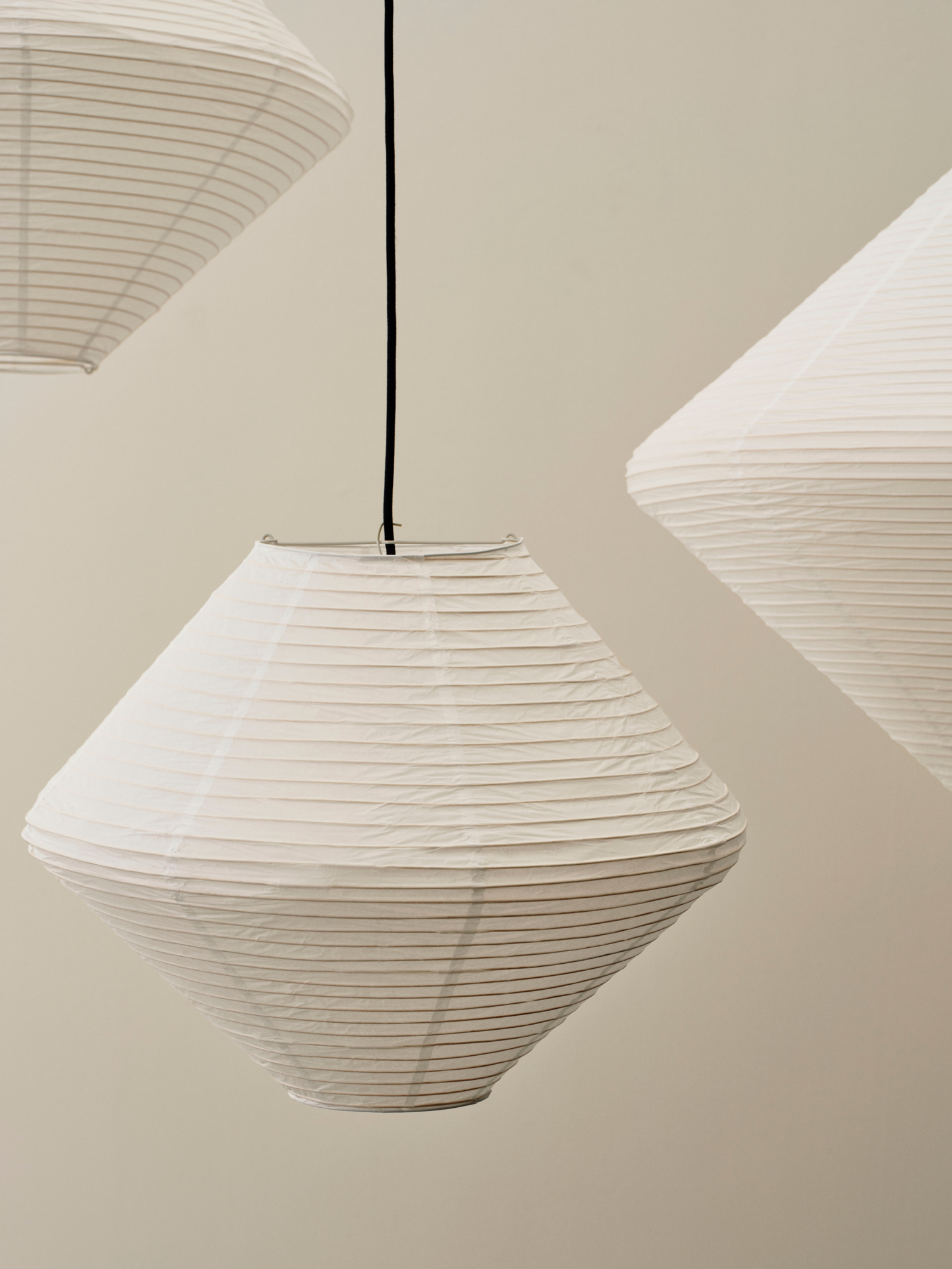 Lampenkap Paper Shade Diamond classic white Ø50 cm