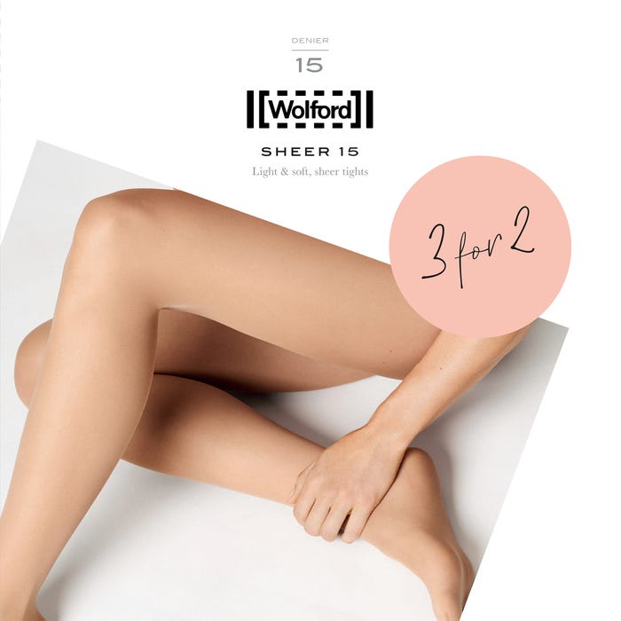 Wolford-3-pack panty's Sheer 15 DEN