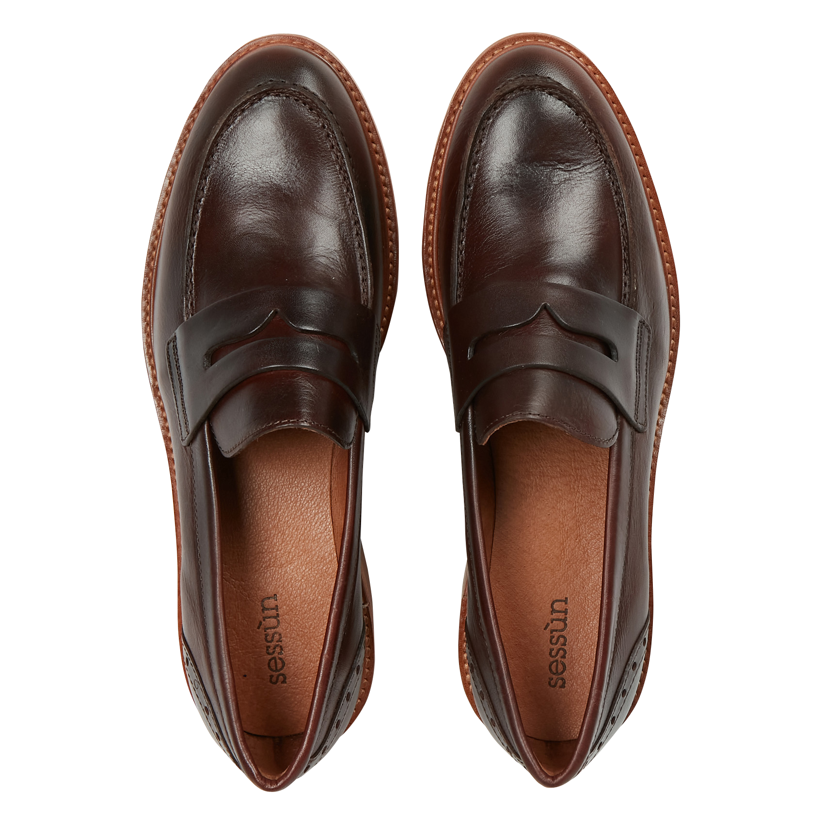 HAYDEN - Mocassins en cuir | Marron