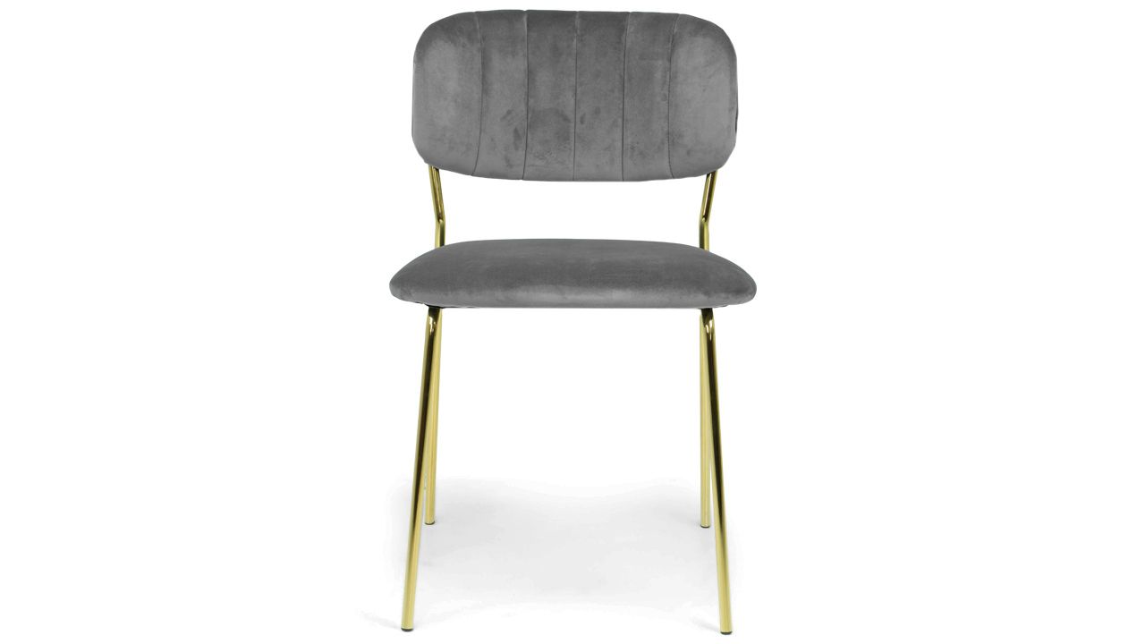Eetstoel - grijs Cate B49 x D51 x H79 cm