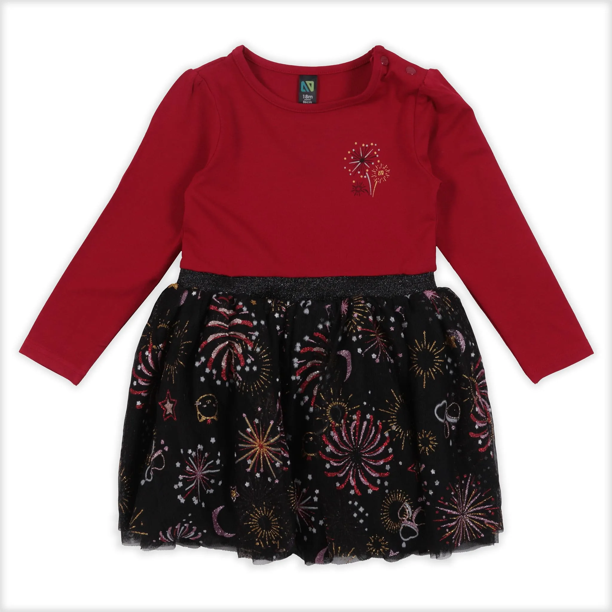 Nanö Robe Imprimée Feux Artifices 6-24mois