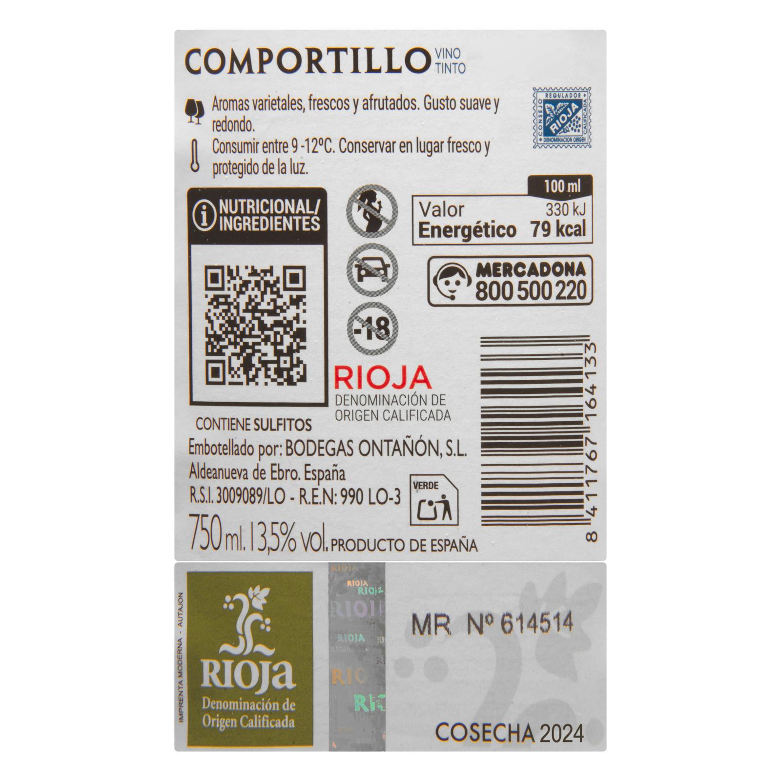 Vendanges de vin rouge DO Rioja Comportillo