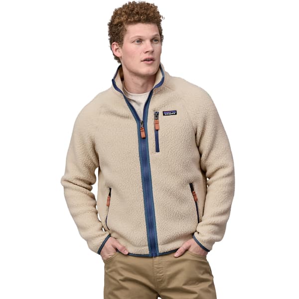 Veste polaire PATAGONIA M'S RETRO PILE JKT DARK NATURAL W/UTILITY BLUE