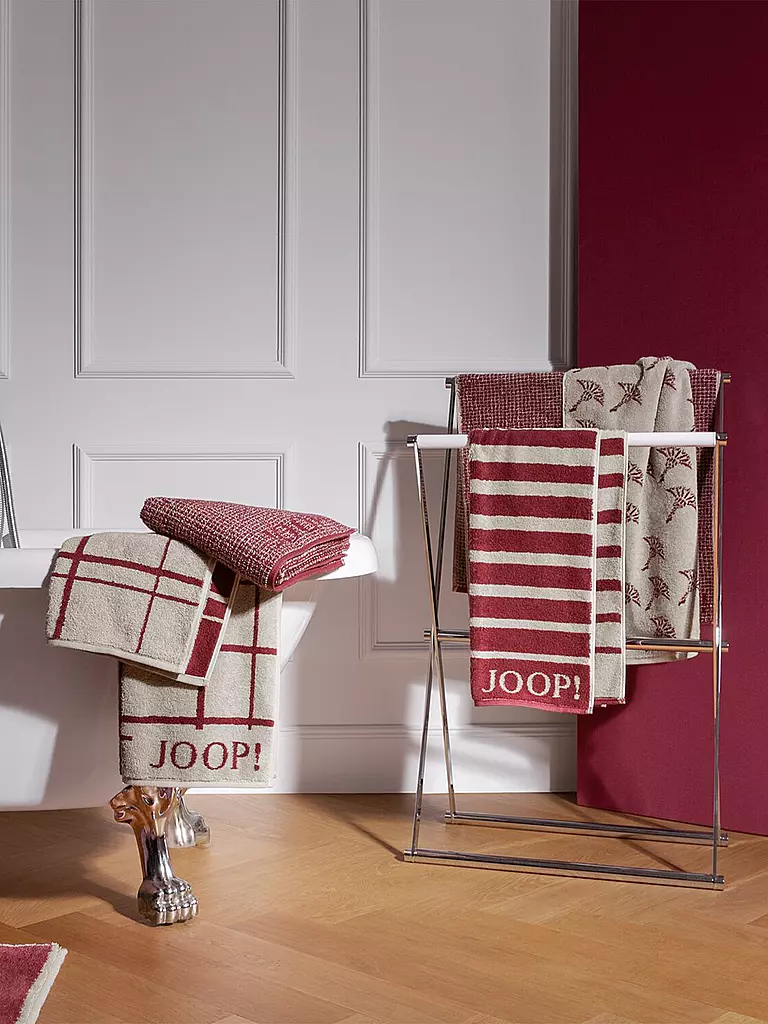 JOOP Duschtuch SELECT ALLOVER 80x150cm Rouge dunkelrot