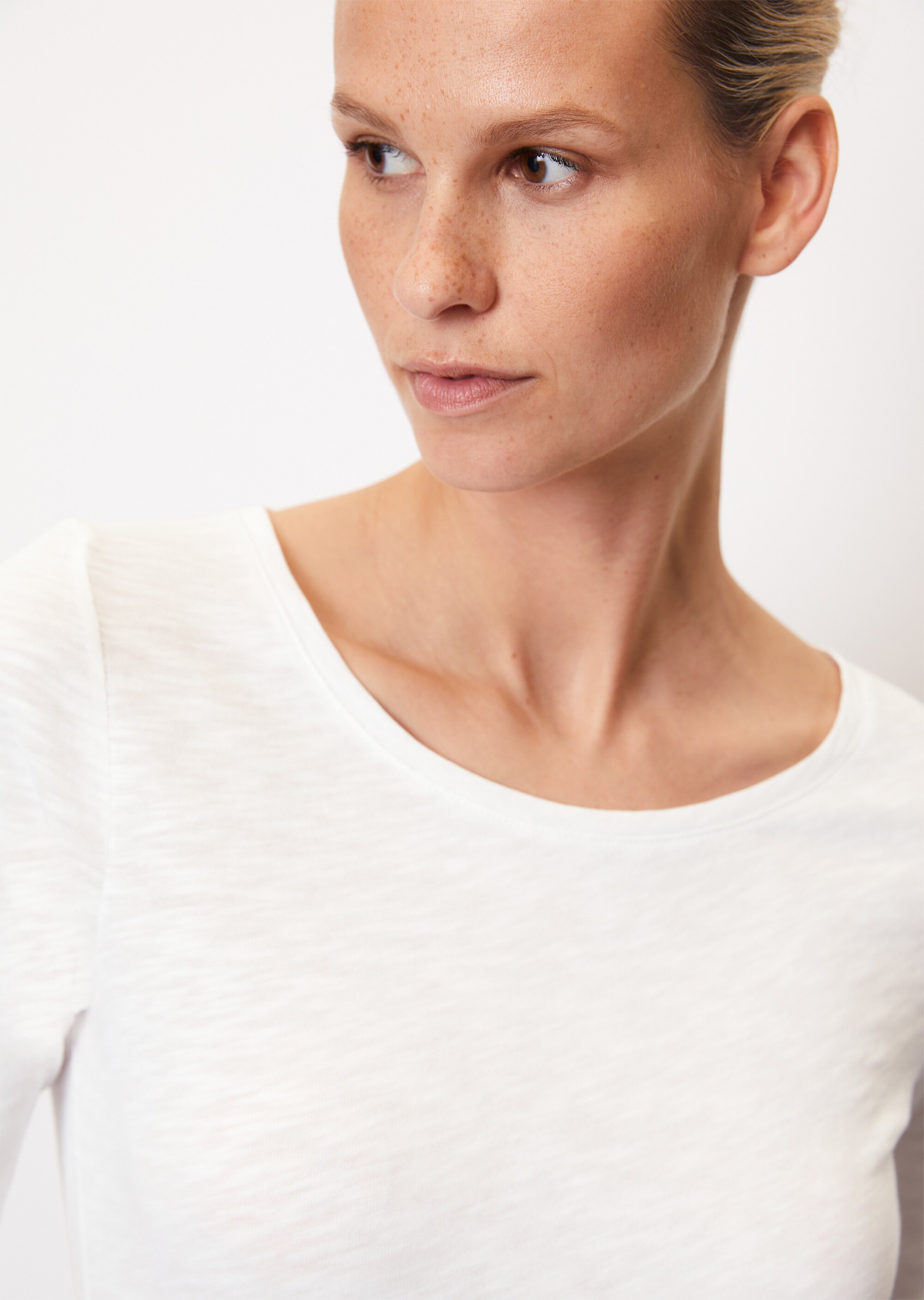 Slub-Jersey-T-Shirt regular aus reinem Organic Cotton