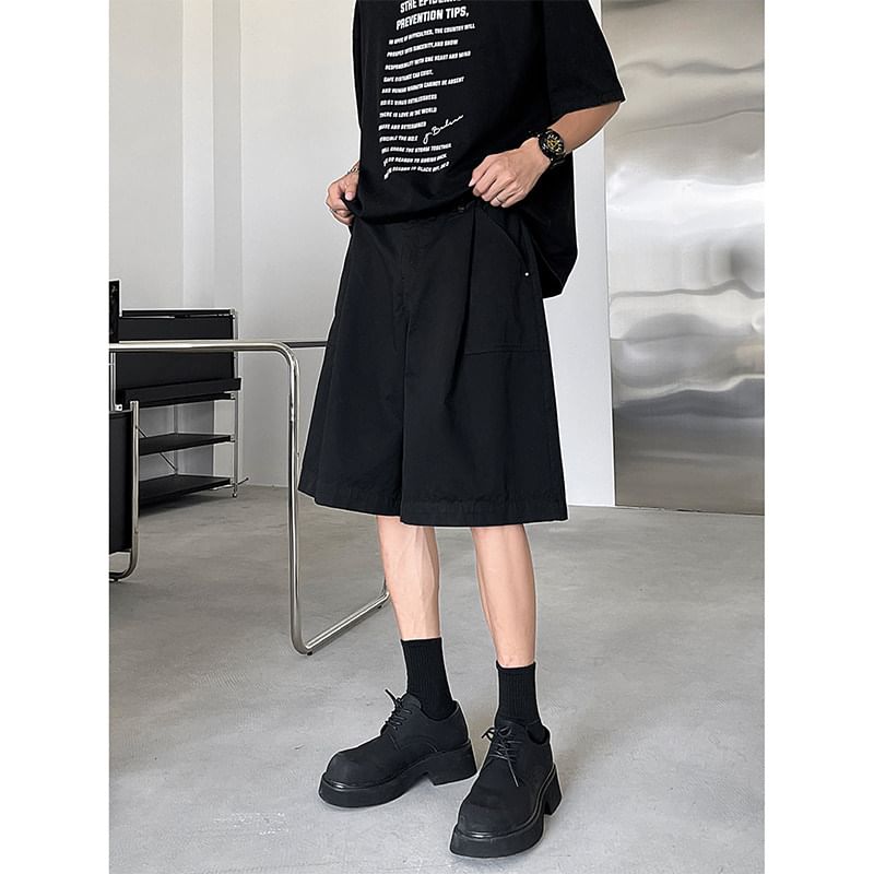 Freehop - Mid Rise Plain Shorts